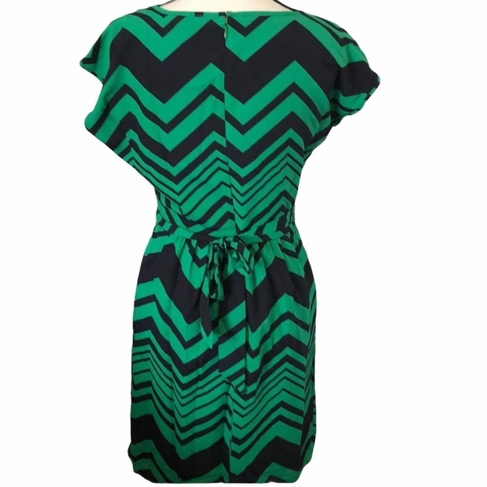 THE LIMITED Chevron Print Sash Tie Summer Work Dress - Picture 4 of 8